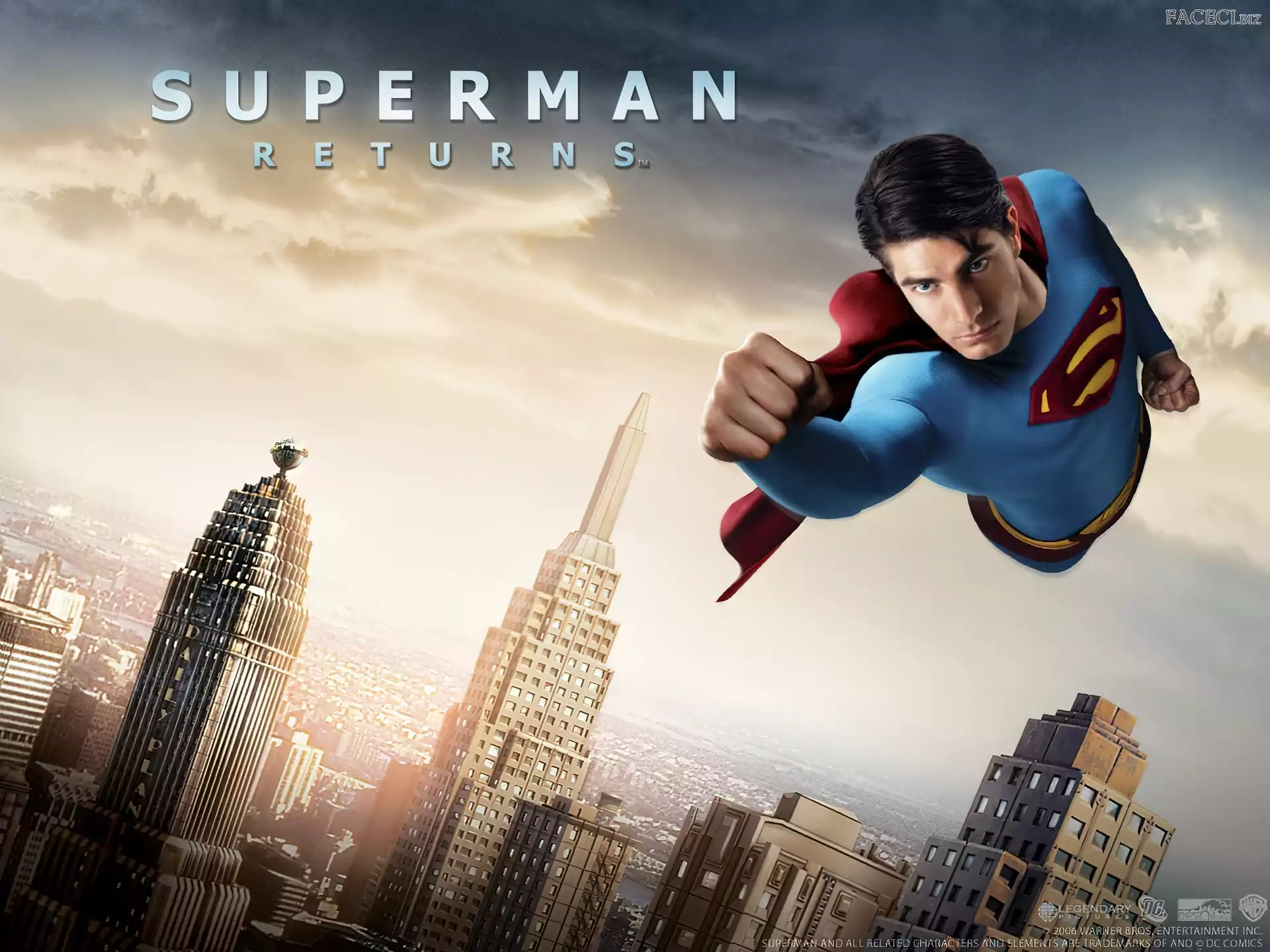 Brandon Routh, wieżowce, Superman Returns, miasto