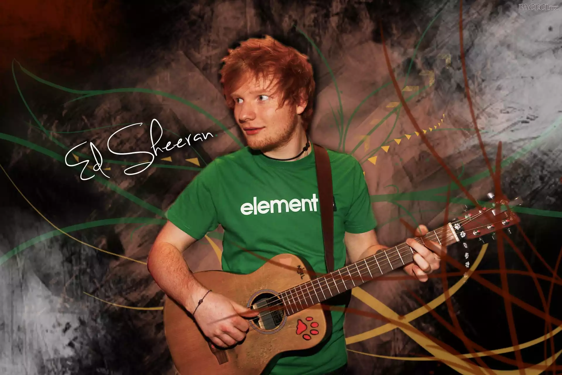 Piosenkarz, Edward Christopher Sheeran, Ed Sheeran, Gitara