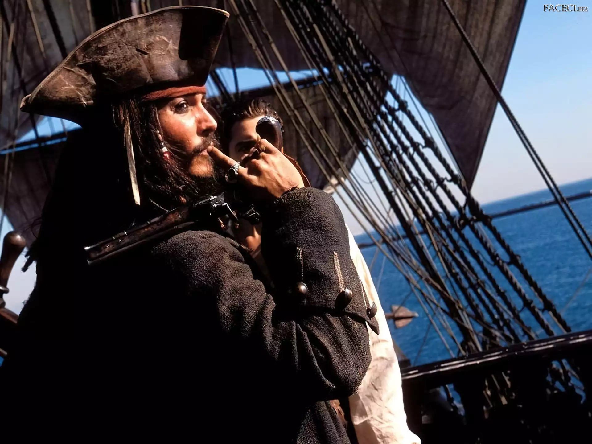 statek, kapelusz, Piraci Z Karaibów, Johnny Depp